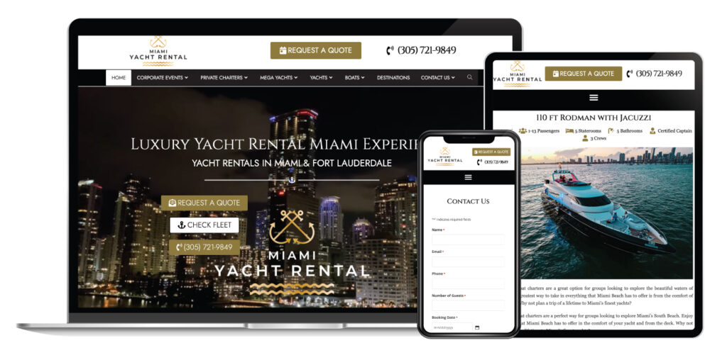 miami yacht rental portfolio
